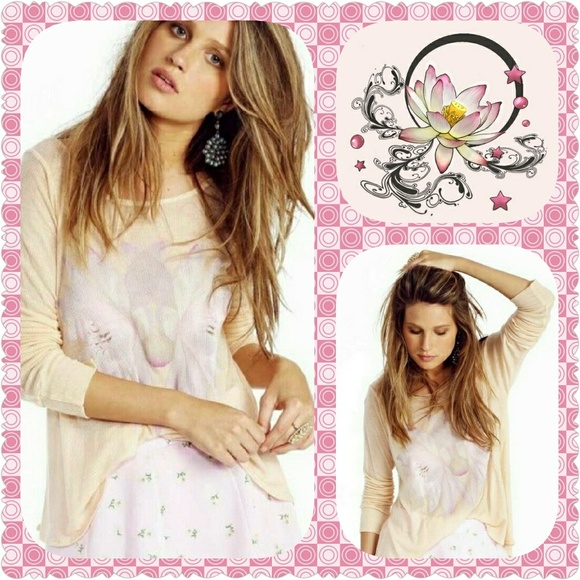 Wildfox Twin Lotus Long-sleeve Cassidy Tee - Picture 2 of 5